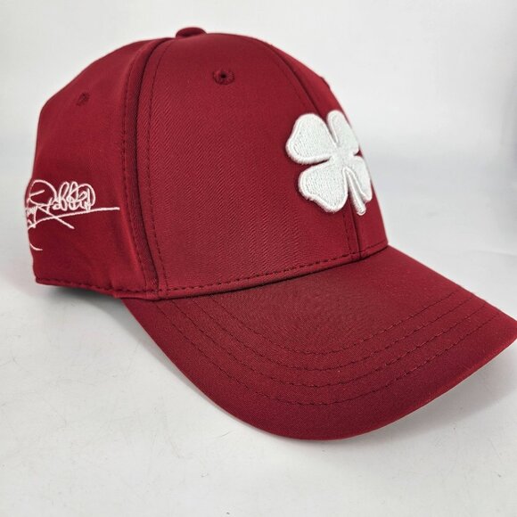 Tony Anthony Robbins Hat Cap Black Clover Red Live Lucky Blessed Signed Embroid - Picture 1 of 12